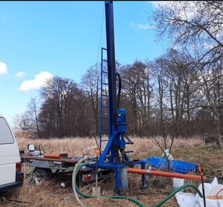 Wiercenie studni głębinowej